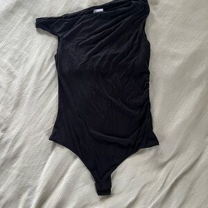 Princess Polly Black One-Shoulder Bodysuit